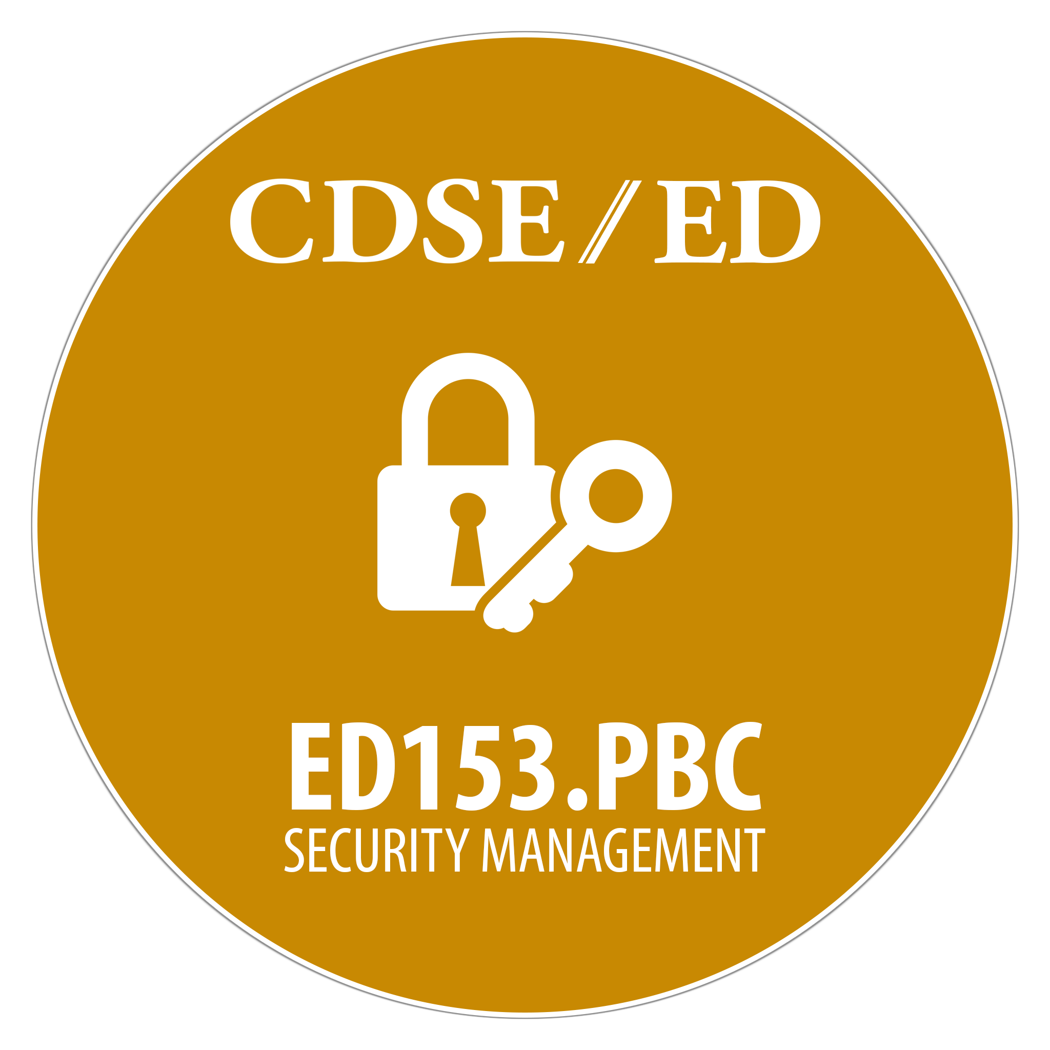 The CDSE Certificate in Security Management Digital Badge