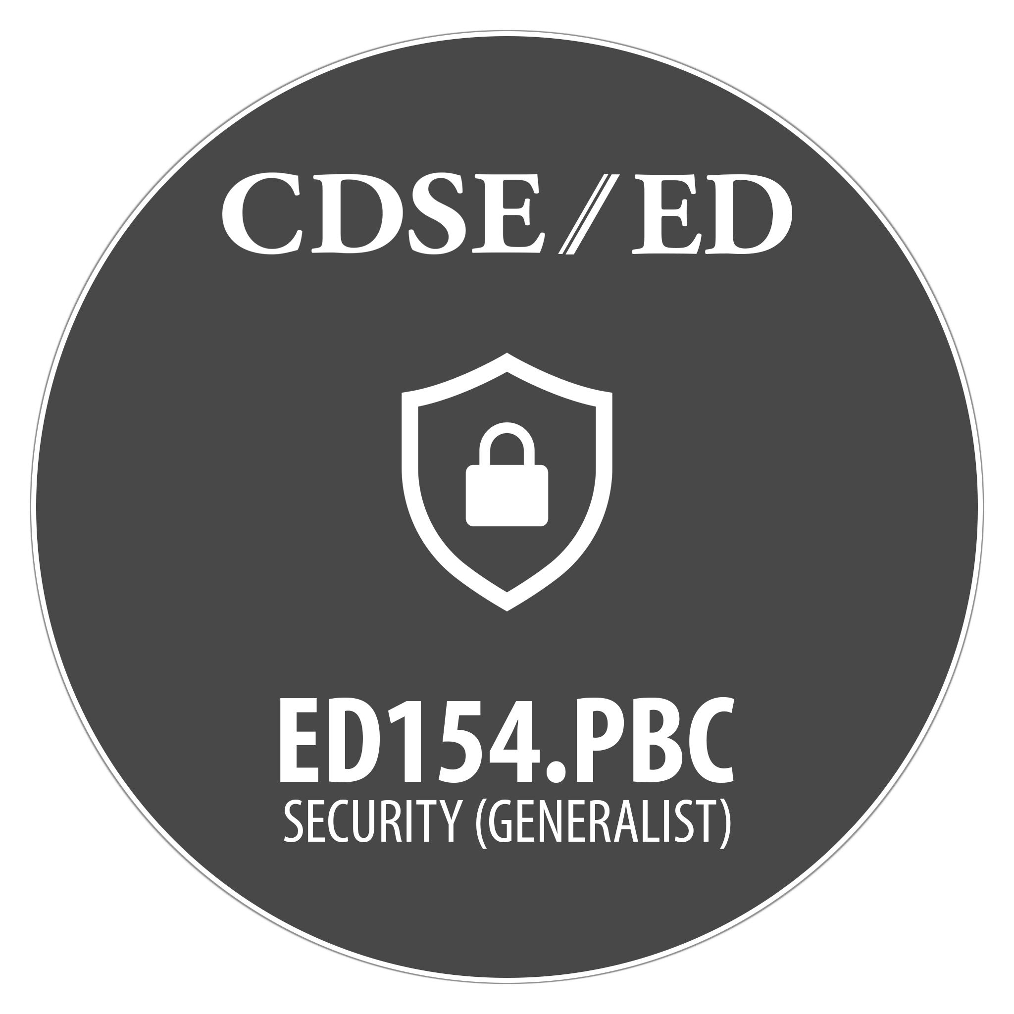 The CDSE Certificate in Security (Generalist) Digital Badge