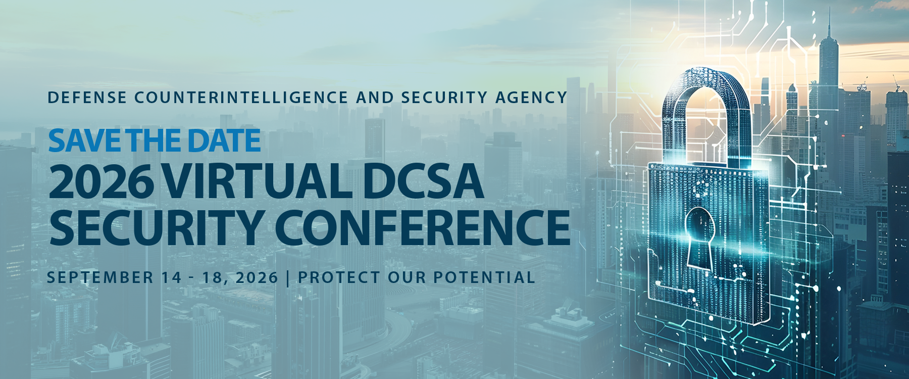 Save the Date 2026 Virtual Security Conference September 14-18