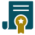 Certifications and credentials icon