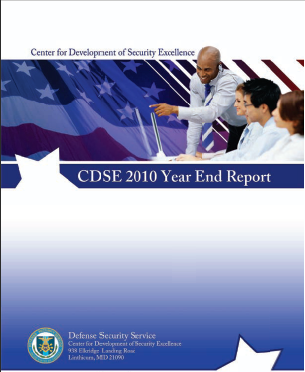 Cover of CDSE 2010 Year End Report