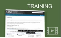 CDSE PSAs: Training Program